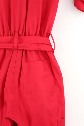 Combinaison Madame C Rouge en Coton