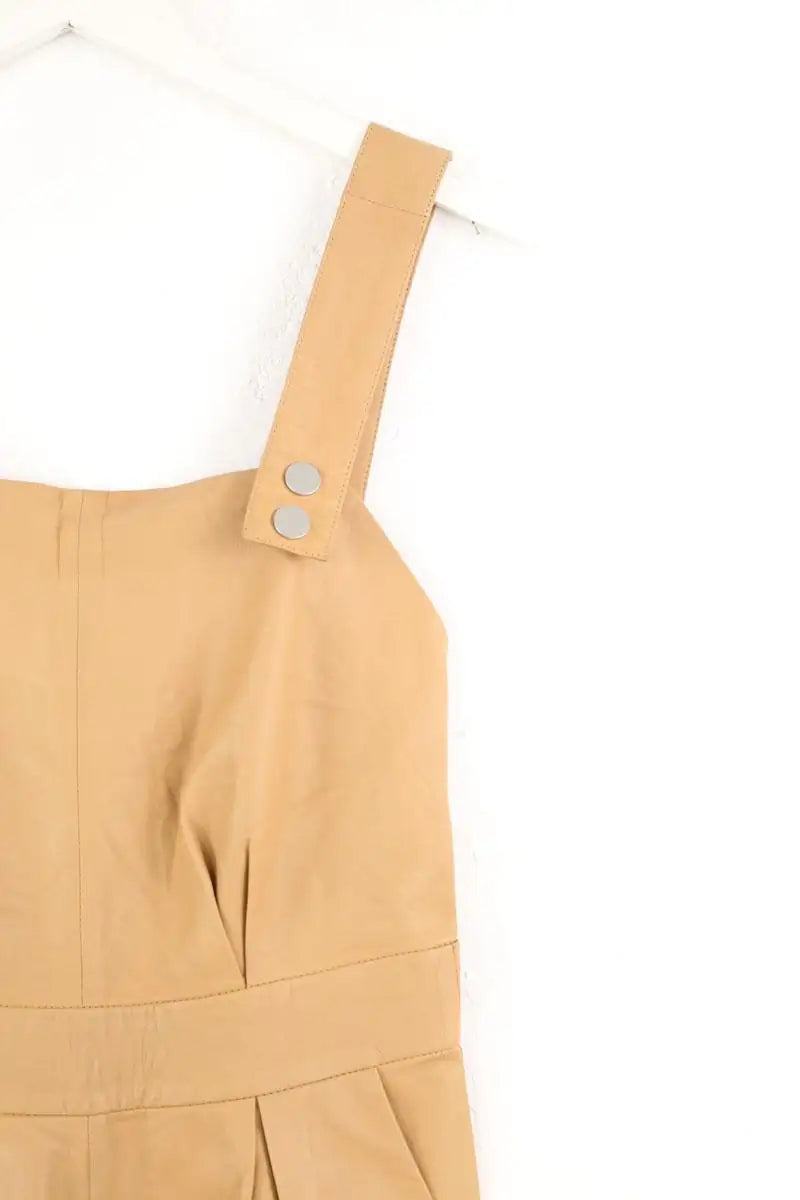 Combinaison Maison Ullens Beige en Cuir