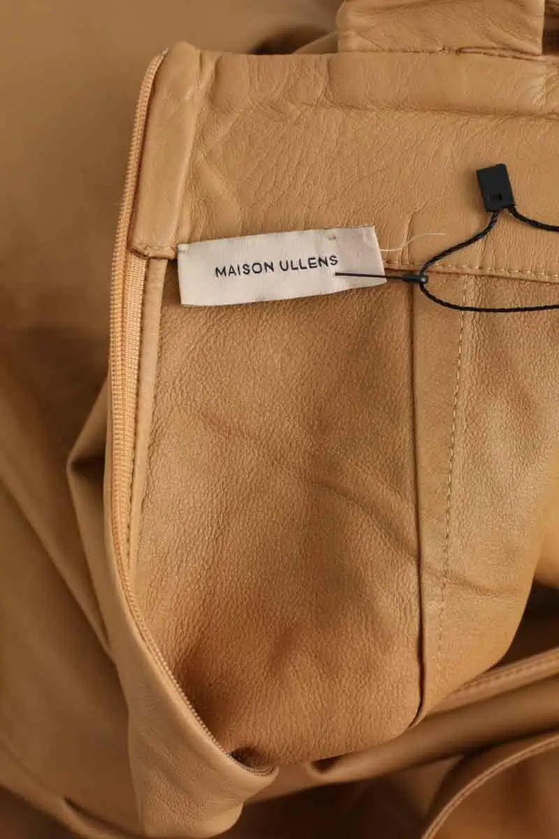 Combinaison Maison Ullens Beige en Cuir
