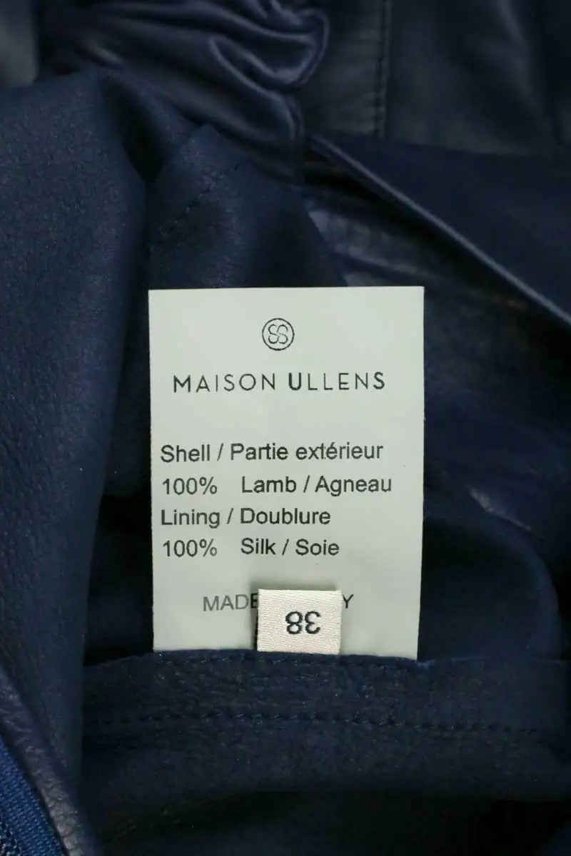 Combinaison Maison Ullens Marine en Cuir