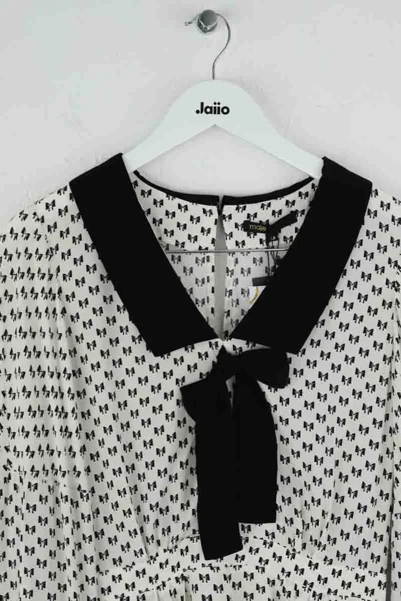 Combinaison Maje Blanc en Viscose