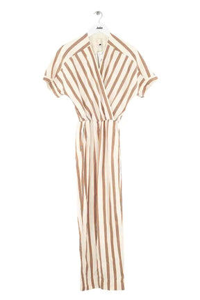 Combinaison Maje Ecru en Synthétique, taille XS - Seconde Main