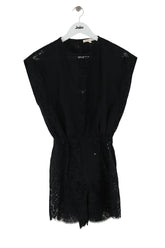 Combinaison Maje Noir en Coton, taille XS - Seconde Main