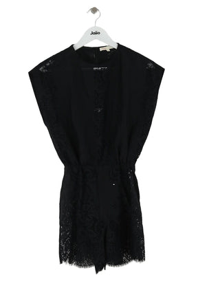 Combinaison Maje Noir en Coton, taille XS - Seconde Main