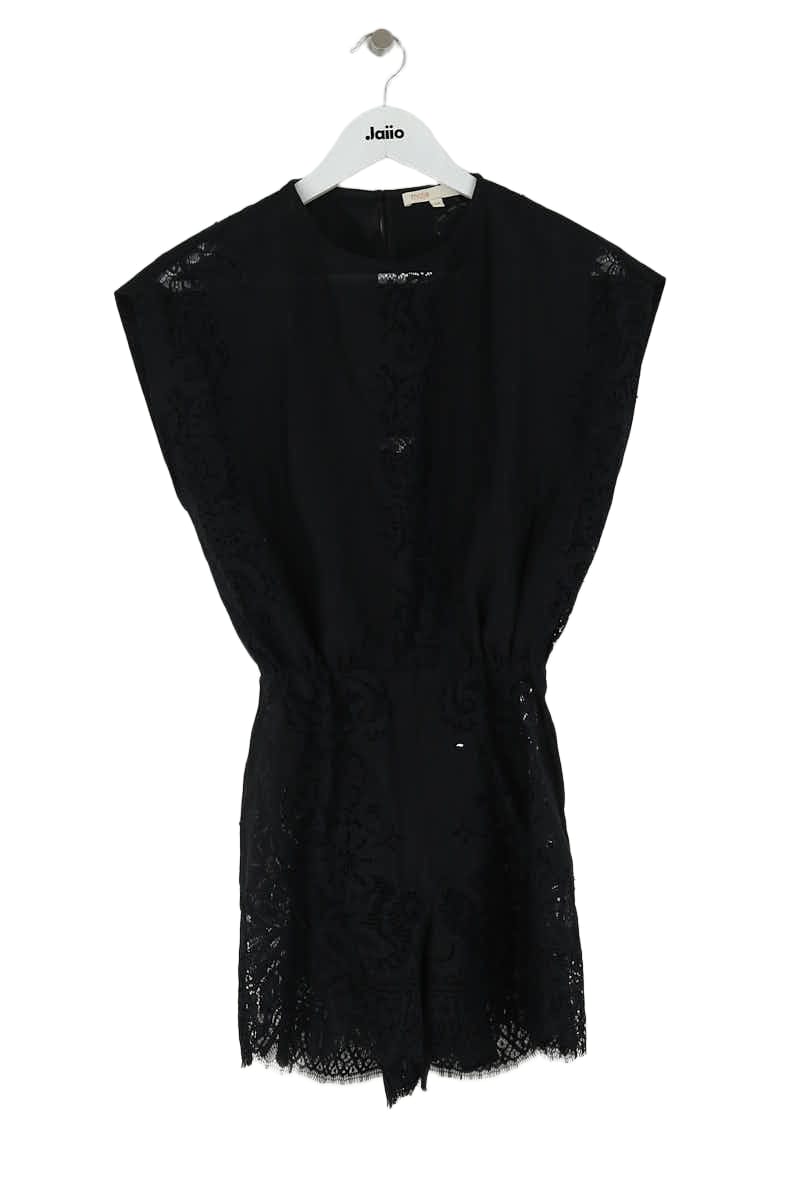 Combinaison Maje Noir en Coton, taille XS - Seconde Main