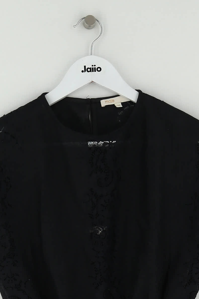 Combinaison Maje Noir en Coton