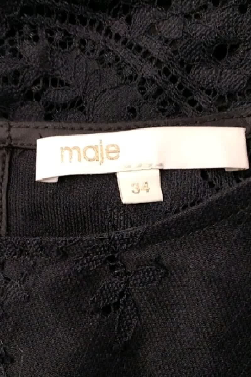 Combinaison Maje Noir en Coton