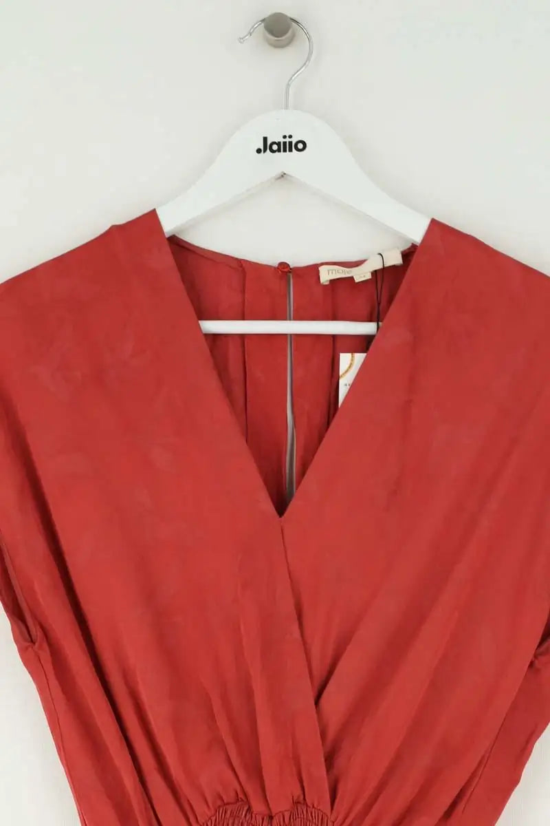 Combinaison Maje Rouge en Viscose