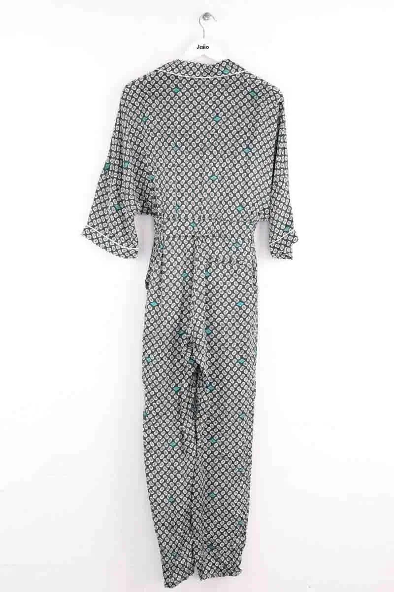 Combinaison Maje Vert en Viscose