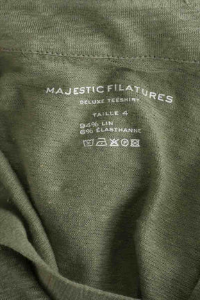 Combinaison Majestic Filatures Kaki en Lin