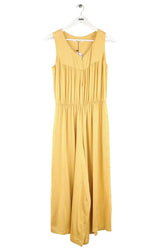 Combinaison Pomandère Jaune en Soie, taille S - Seconde Main