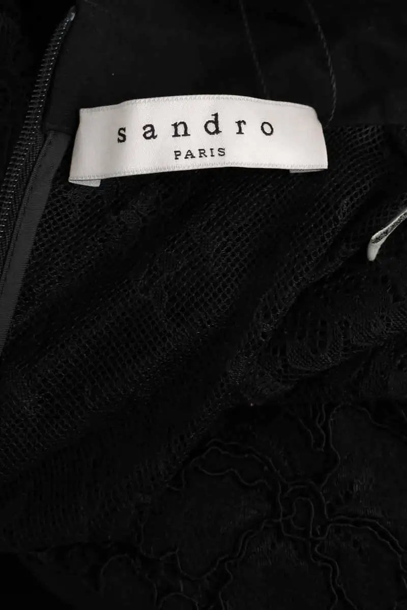 Combinaison Sandro Noir en Polyester