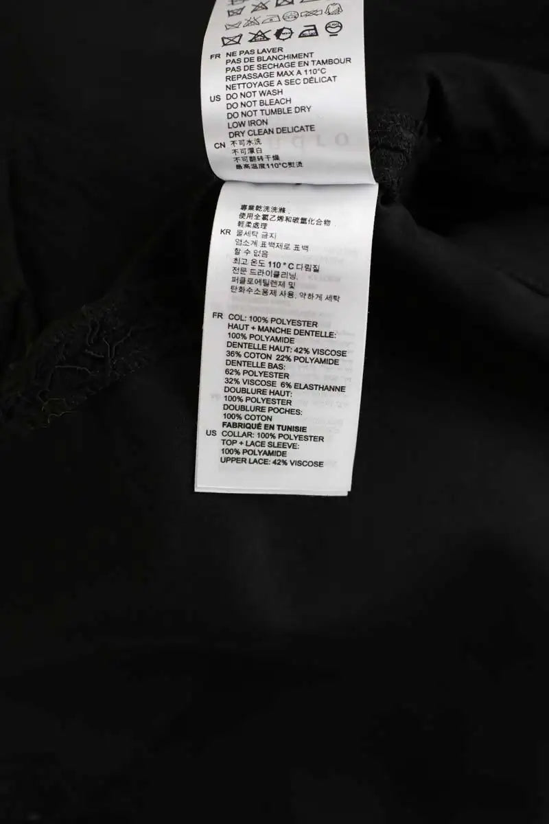 Combinaison Sandro Noir en Polyester