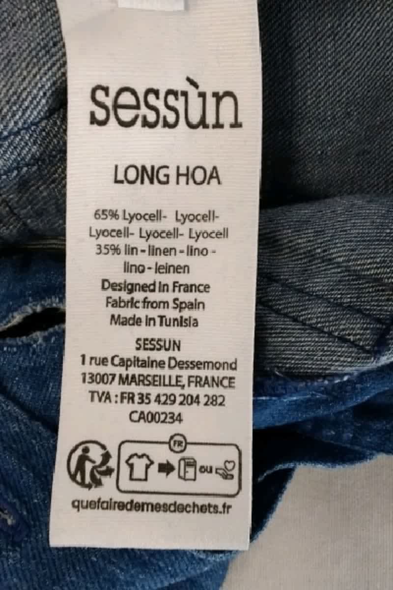 Combinaison Sessun Bleu en Polyester
