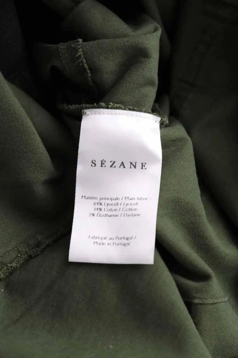 Combinaison Sézane Kaki en Coton