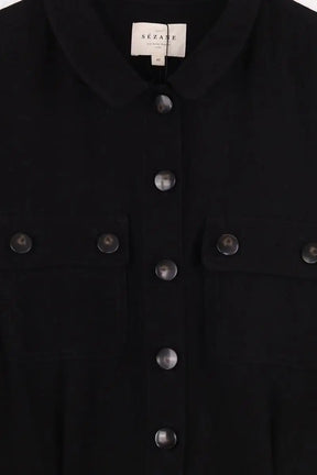 Combinaison Sézane Noir en Coton