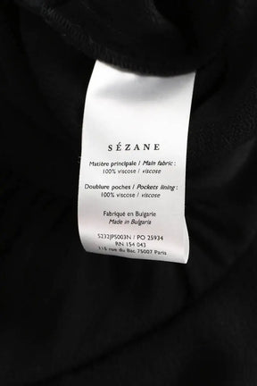 Combinaison Sézane Noir en Viscose