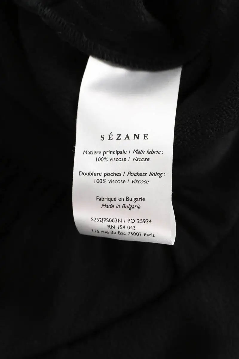 Combinaison Sézane Noir en Viscose