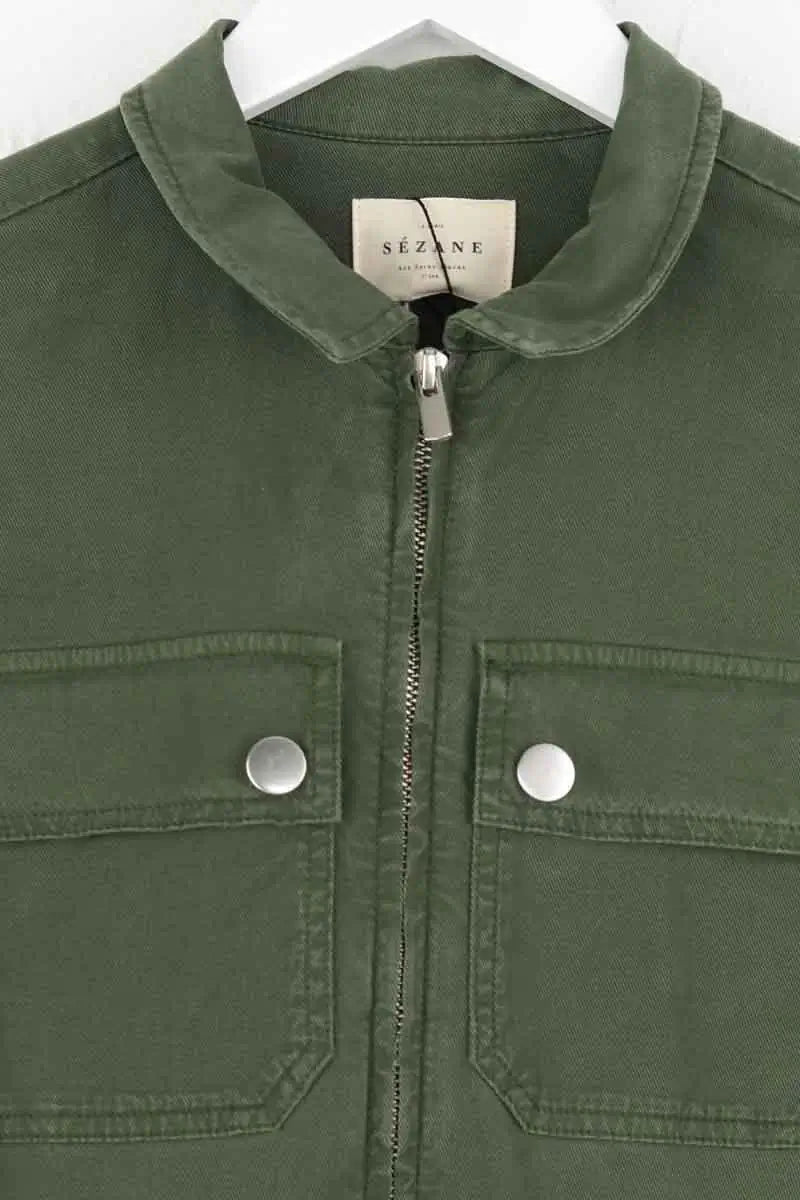 Combinaison Sézane Vert en Coton