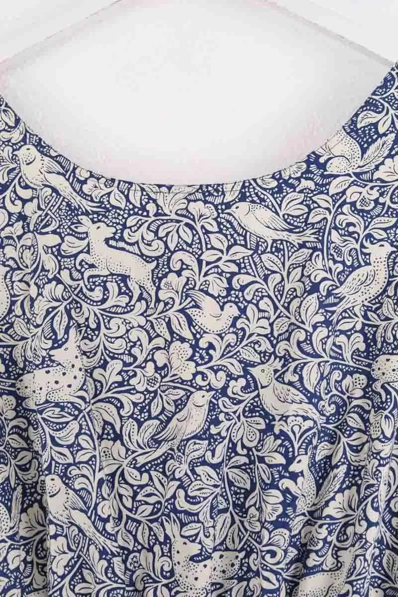 Combinaison Short  Soeur Bleu en Coton