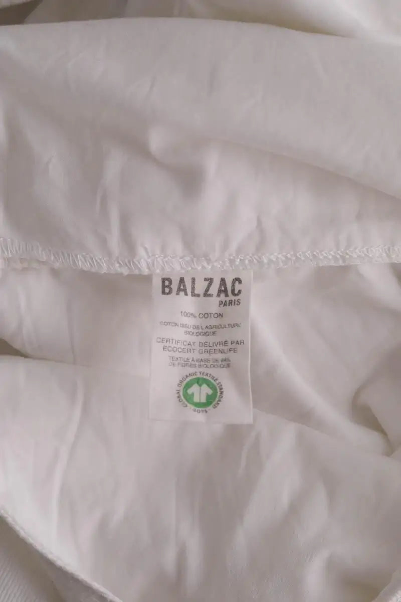 Combishort Balzac Blanc en Coton