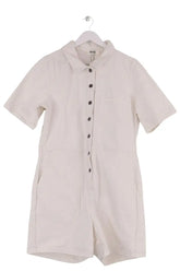 Combishort Balzac Blanc en Coton, taille XXL - Seconde Main