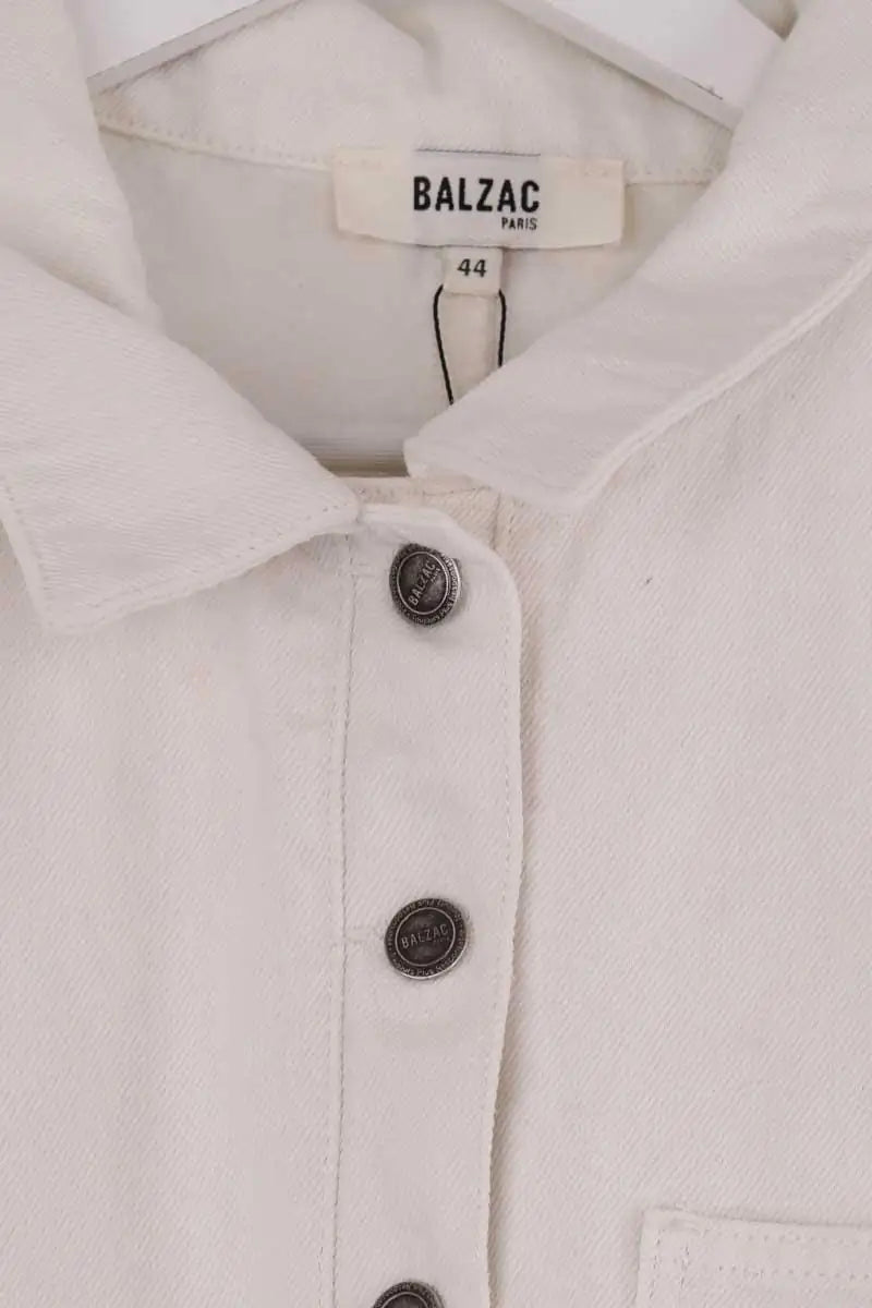 Combishort Balzac Blanc en Coton