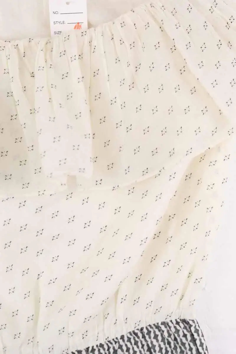 Combishort Ba&Sh Ecru en Coton