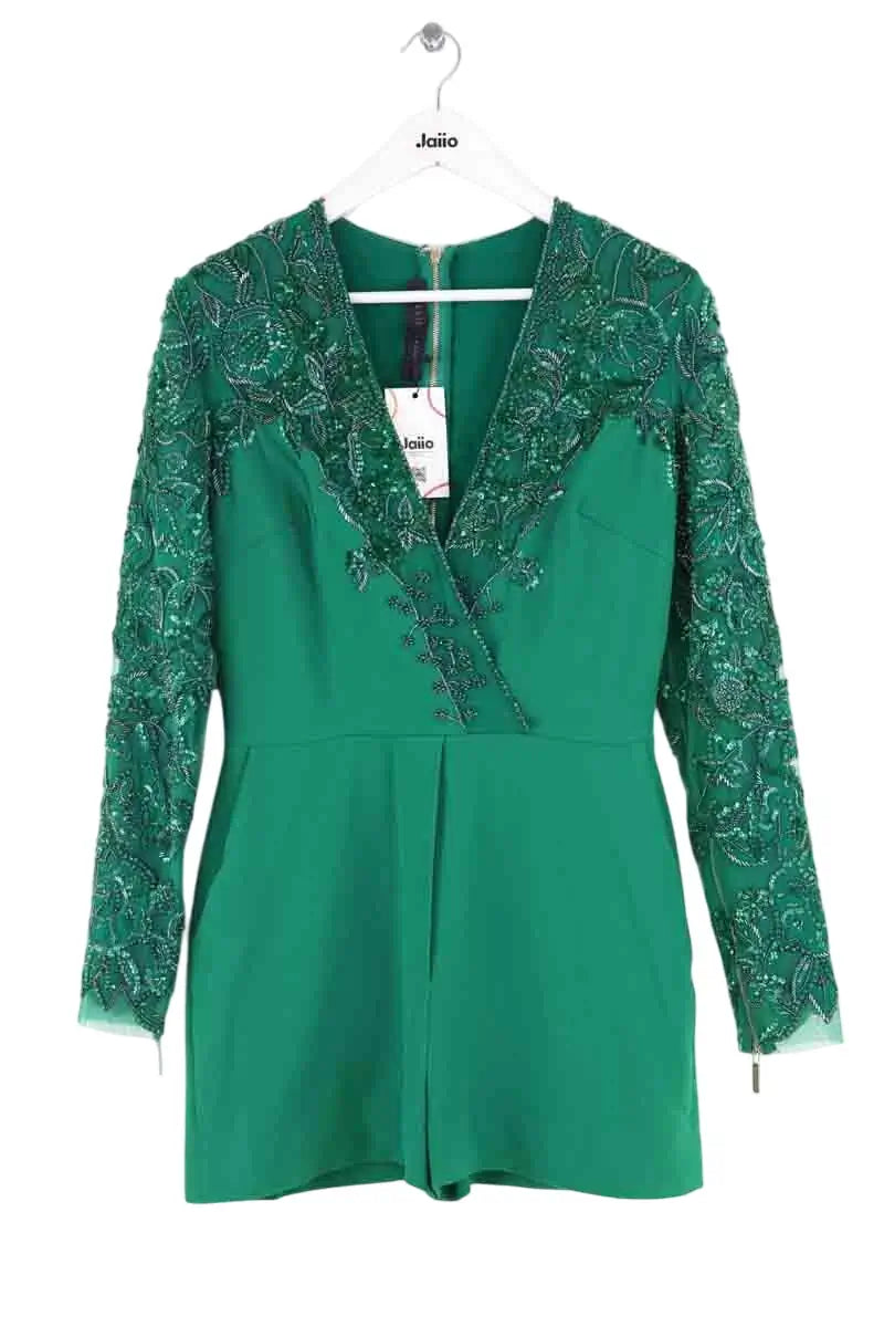 Combishort Elie Saab Vert en Viscose, taille S - Seconde Main