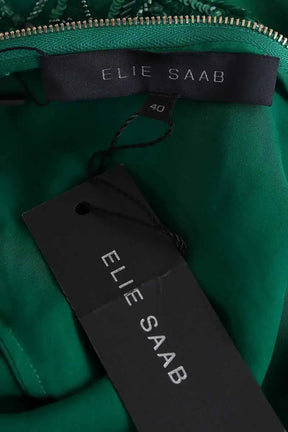 Combishort Elie Saab Vert en Viscose