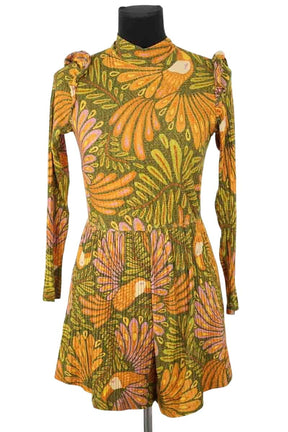 Combishort Farm Rio Orange en Viscose, taille S - Seconde Main