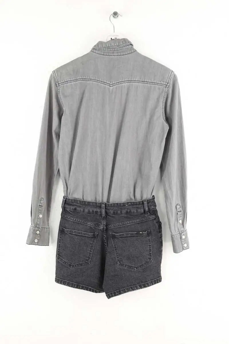 Combishort Maje Gris en Coton