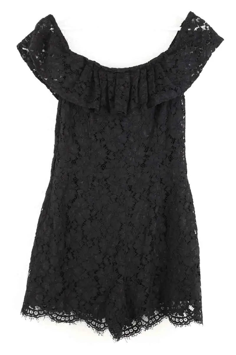 Combishort Sandro Noir en Coton