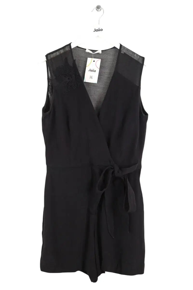 Combishort Sandro Noir en Synthétique, taille L - Seconde Main