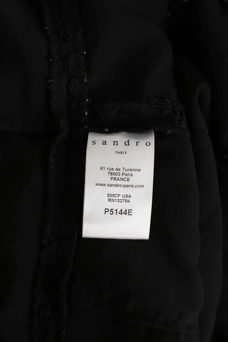 Combishort Sandro Noir en Synthétique