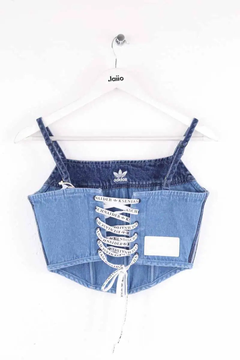 Corset Adidas Bleu en Coton