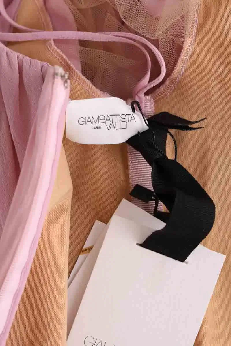 Corset Giambattista Valli Rose en Soie