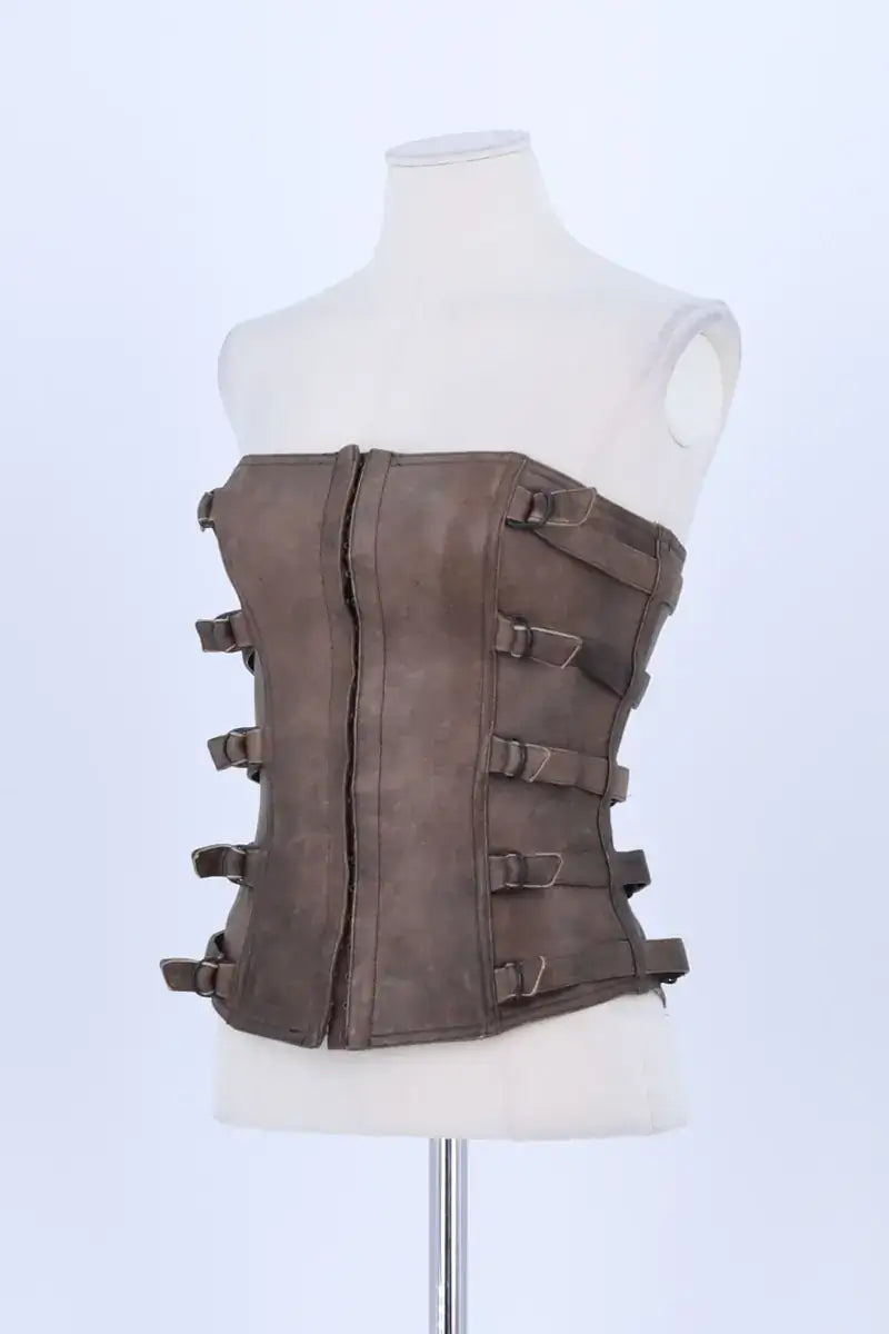 Corset Plein Sud Marron en Cuir