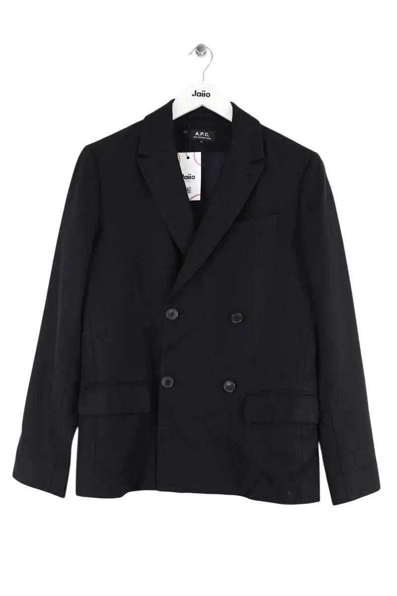 Costume APC Noir en Laine, taille XS - Seconde Main