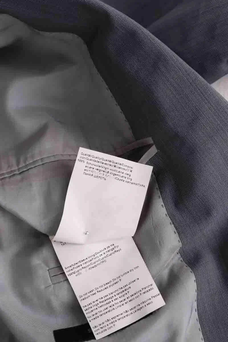 Costume Hugo Boss Gris en Laine
