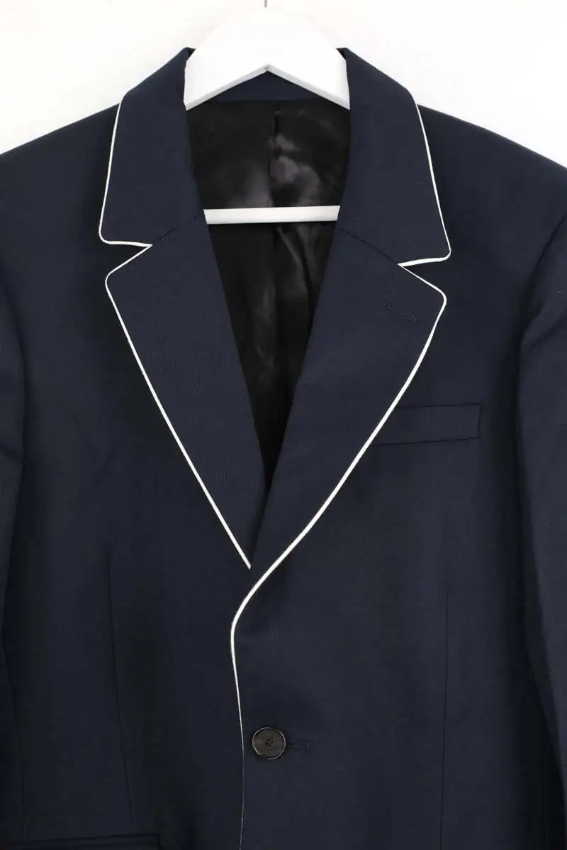 Costume Sandro Marine en Laine