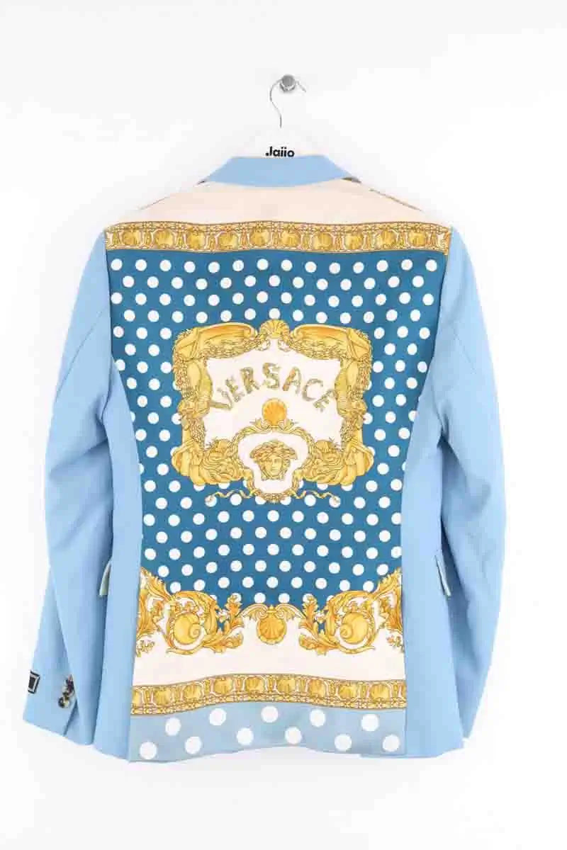 Costume Versace Bleu en Laine
