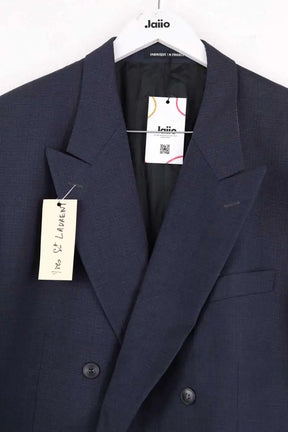 Costume Yves Saint Laurent Marine en Laine
