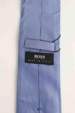 Cravate Boss Bleu en Soie