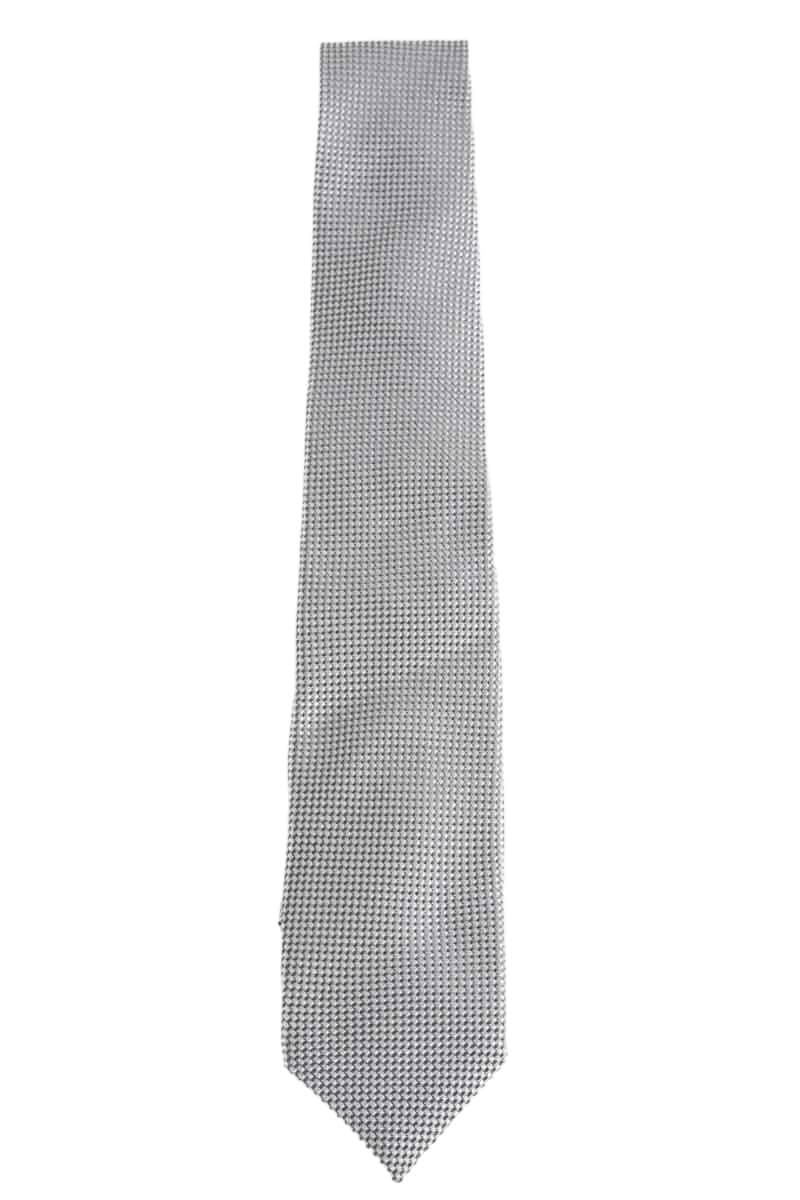 Cravate Boss Gris en Soie - Seconde Main