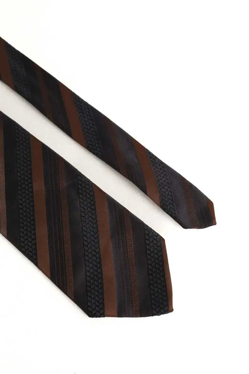 Cravate Boss Marron en Soie