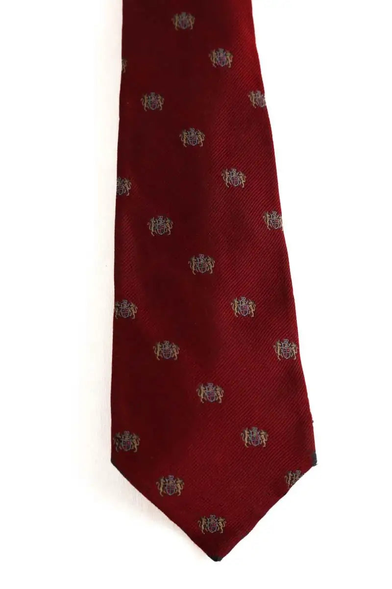 Cravate Burberry Bordeaux en Soie