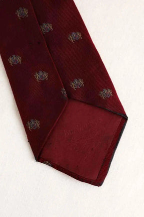 Cravate Burberry Bordeaux en Soie
