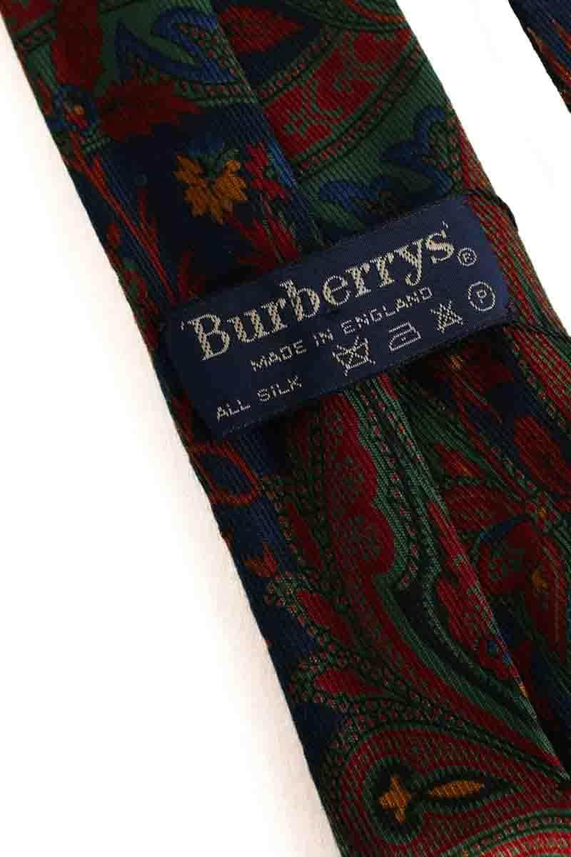 Cravate Burberry Marine en Soie