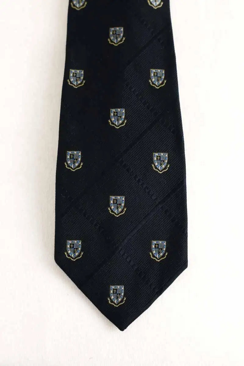 Cravate Burberry Marine en Soie